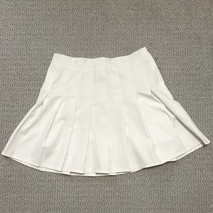 Cider White Tennis Skirt | Pleated Skort